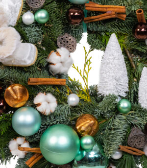 Coronita din Brad si Pin - Mint Blue - imagine 2