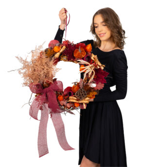 Coronita de Toamna Burgundy Lover - imagine 2