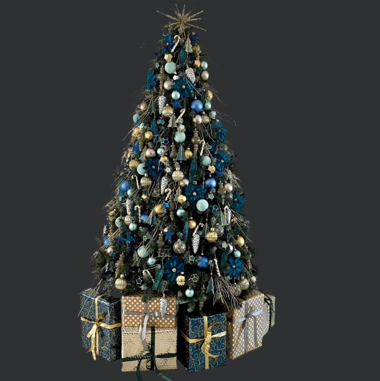 Brad de Crăciun Turcoaz