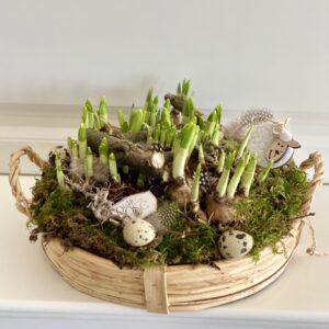 Cos cu Oua de Paste cu Muscari - imagine 7