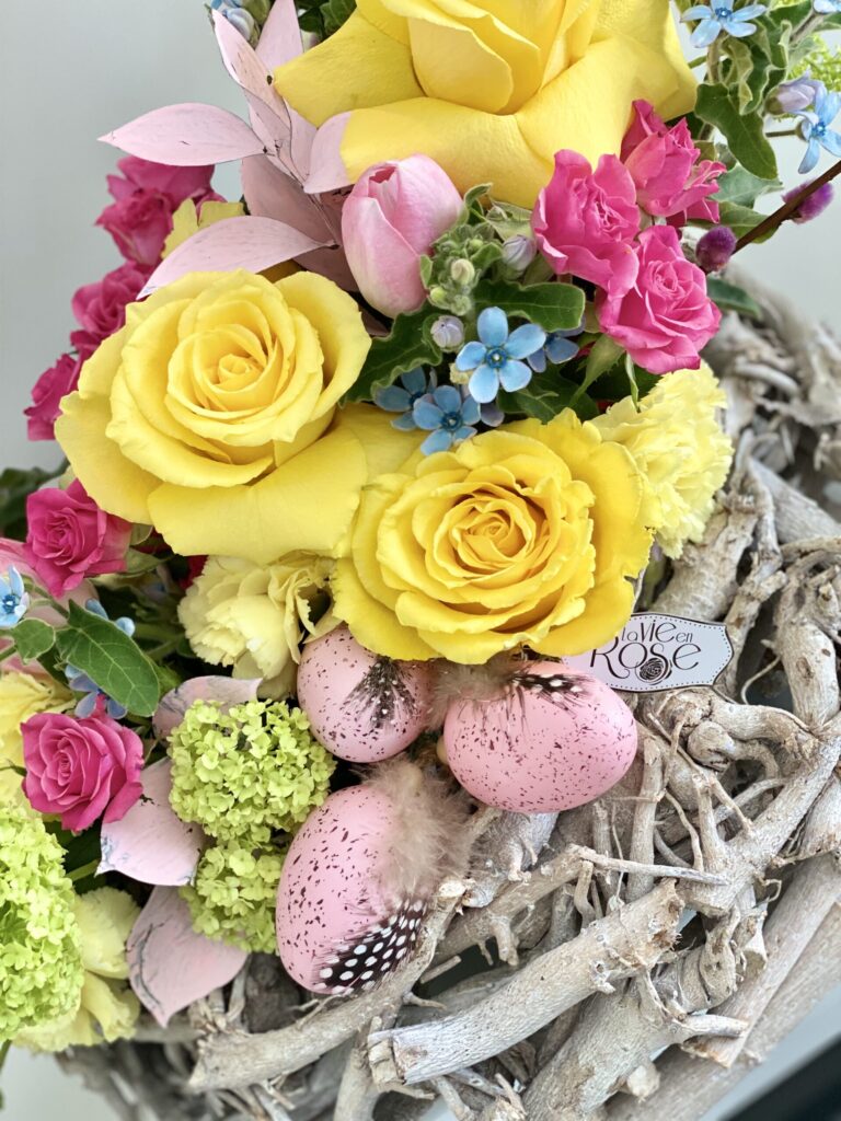 Cuib de Oua cu Flori Naturale - imagine 2