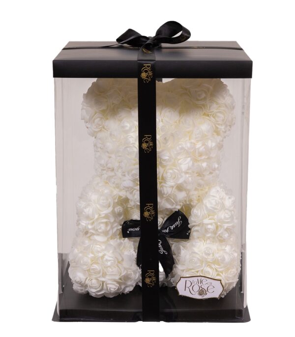 Ursuleț din Trandafiri Alb