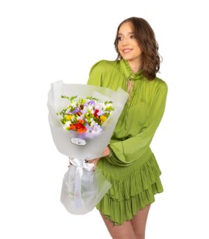 Buchet de Frezii Colorate - imagine 3