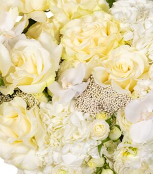 Buchet Alb de Flori - White Delight - imagine 3