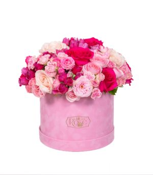 Trandafiri Roz în Cutie
