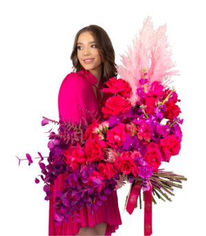 Buchet de Flori Roz - Fuchsia Fantasy - imagine 2