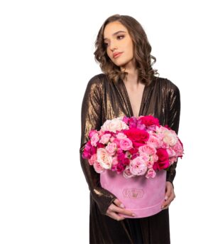 Trandafiri Roz în Cutie - imagine 2