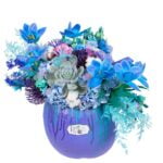 Aranjament de Flori Personalizabil in Forma de Dovleac